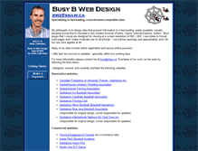 Tablet Screenshot of busybwebdesign.com